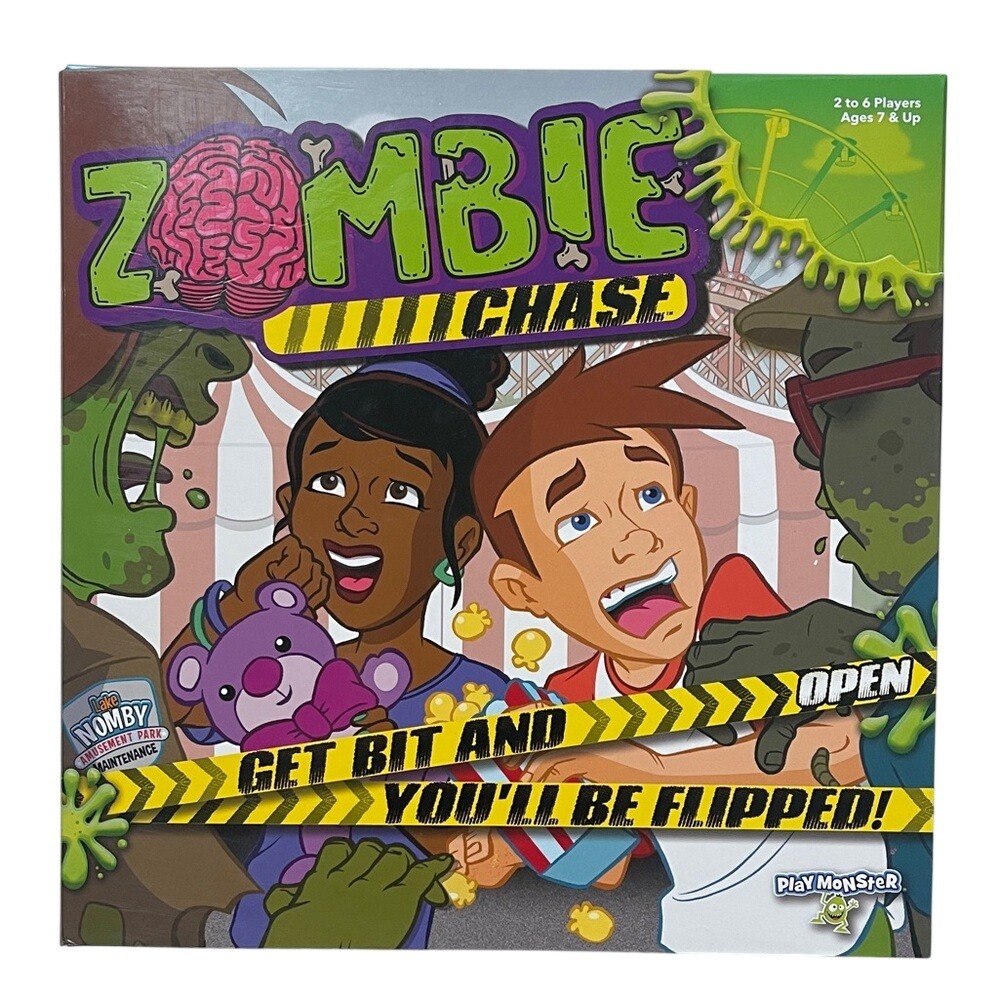 Zombie Chase Board Game - Get Bit and You'll Be Flipped NEW‎ Sealed